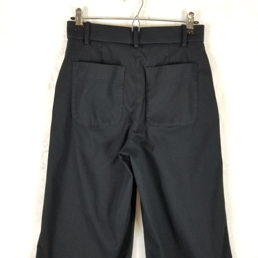 Spanx Wide Leg Pants Women Size S Black Stretch Twill High Rise Trousers - Picture 5 of 10